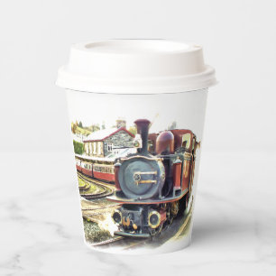 STEAM TRAIN PAPER CUPS