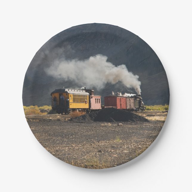 Steam Train Paper Plate (Front)