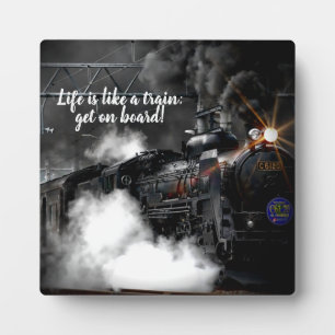 Steam Train Plaque