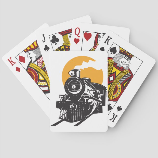 Steam Train Playing Cards (Back)