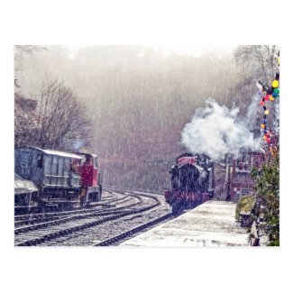 Steam Train Postcard