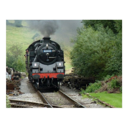 Steam Train Postcard