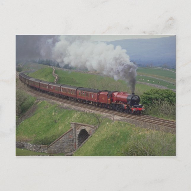 Steam train postcard (Front)