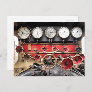 STEAM TRAIN POSTCARD