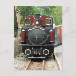 STEAM TRAIN POSTCARD
