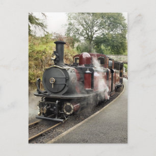 STEAM TRAIN POSTCARD