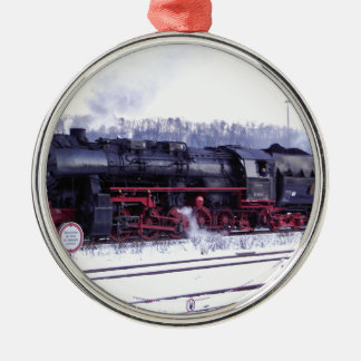 steam train railway locomotive station engine metal tree decoration