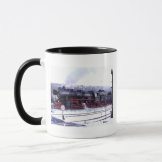 steam train railway locomotive station engine mug