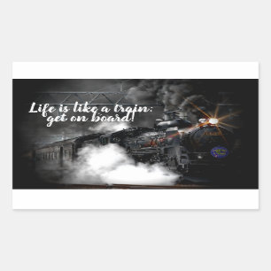 Steam Train Rectangular Sticker