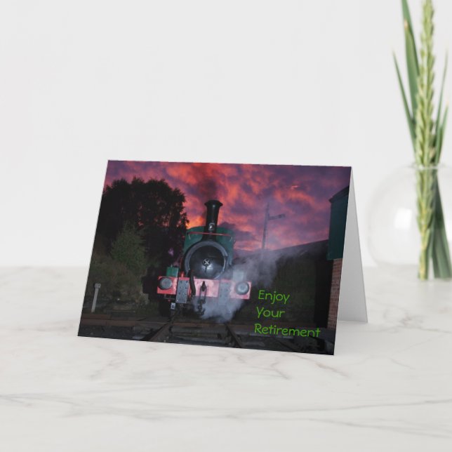 Steam Train Retirement Card (Front)
