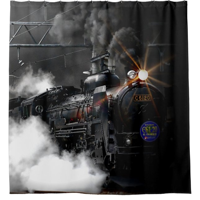 Steam Train Shower Curtain (Front)