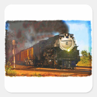 Steam Train Square Sticker