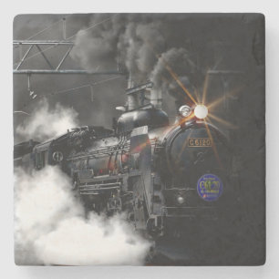 Steam Train Stone Coaster