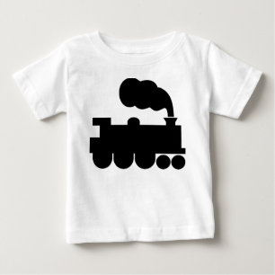 Steam Train Symbol - Black Baby T-Shirt