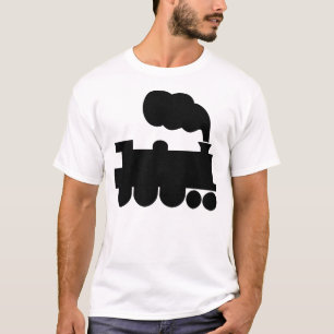 Steam Train Symbol - Black T-Shirt