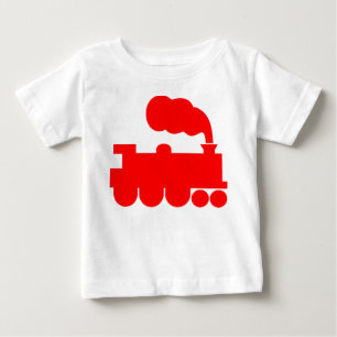 Steam Train Symbol - Red Baby T-Shirt