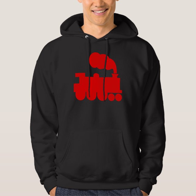Steam Train Symbol - Red Hoodie (Front)