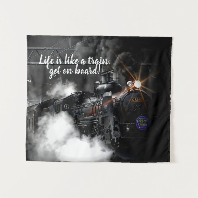 Steam Train Tapestry (Front (Horizontal))