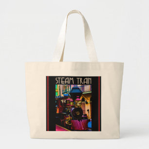 Steam Train Tote Bag