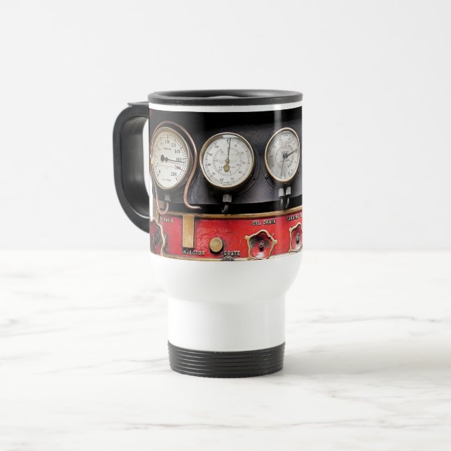 STEAM TRAIN TRAVEL MUG (Front Left)