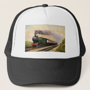Steam Train Trucker Hat