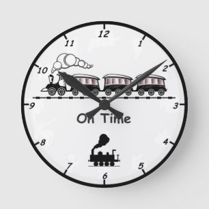 Steam Train Wall Clock