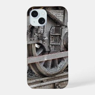 STEAM TRAIN WHEELS iPhone 15 CASE