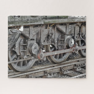 STEAM TRAIN WHEELS  JIGSAW PUZZLE