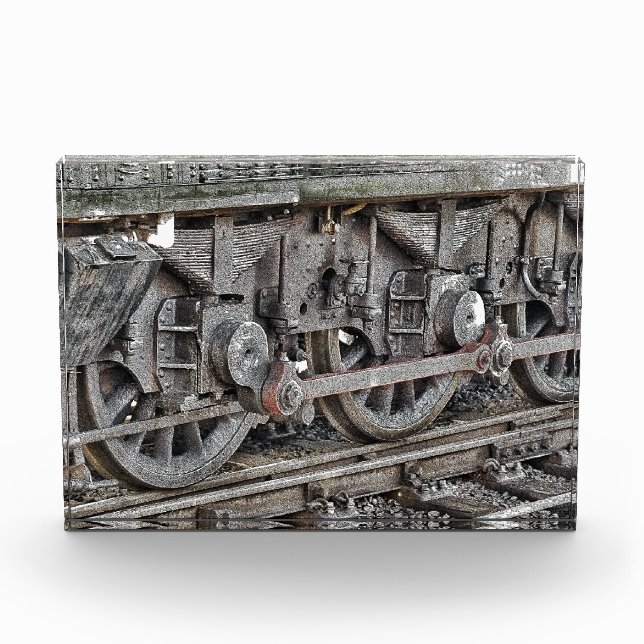 STEAM TRAIN WHEELS   PHOTO BLOCK (Front)