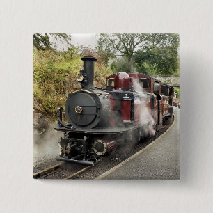 STEAM TRAINS 15 CM SQUARE BADGE
