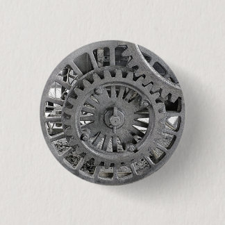 STEAM TRAINS 3 CM ROUND BADGE