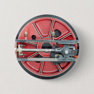 STEAM TRAINS 6 CM ROUND BADGE