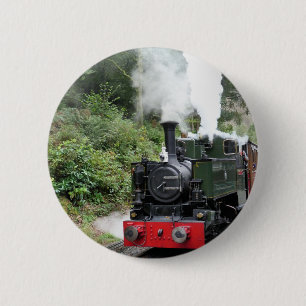 STEAM TRAINS 6 CM ROUND BADGE