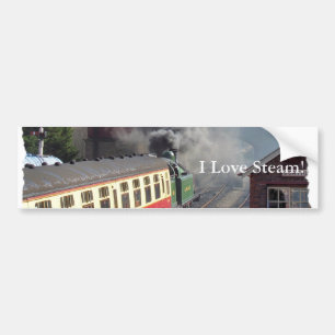 STEAM TRAINS BUMPER STICKER