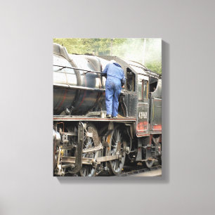 STEAM TRAINS CANVAS PRINT