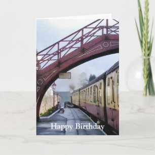 STEAM TRAINS CARD