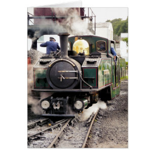 STEAM TRAINS card