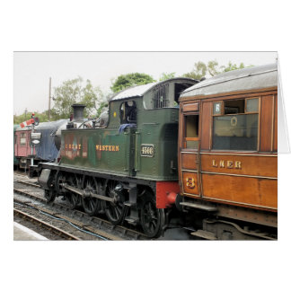STEAM TRAINS card