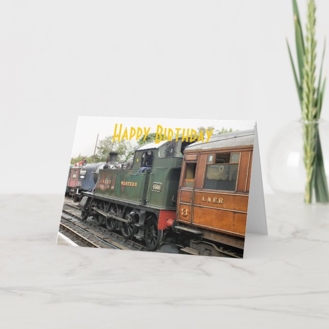 STEAM TRAINS CARD (Front)