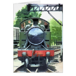 STEAM TRAINS card