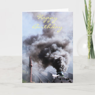STEAM TRAINS CARD
