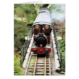 STEAM TRAINS CARD
