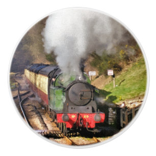 STEAM TRAINS CERAMIC KNOB