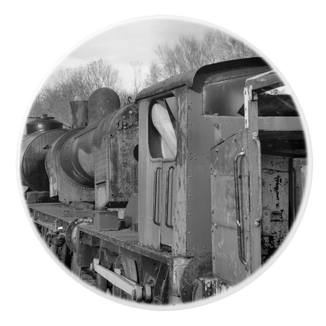 STEAM TRAINS CERAMIC KNOB (Front)