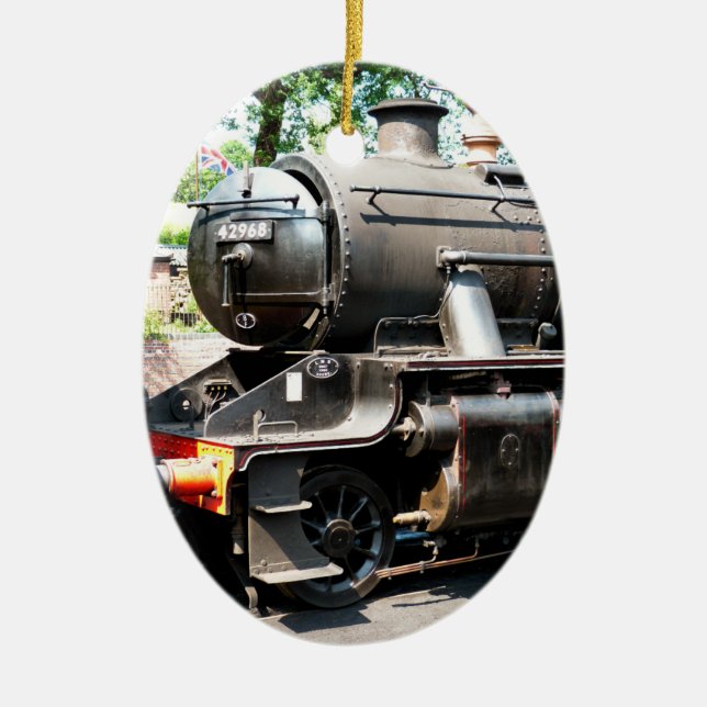 STEAM TRAINS CERAMIC TREE DECORATION (Front)