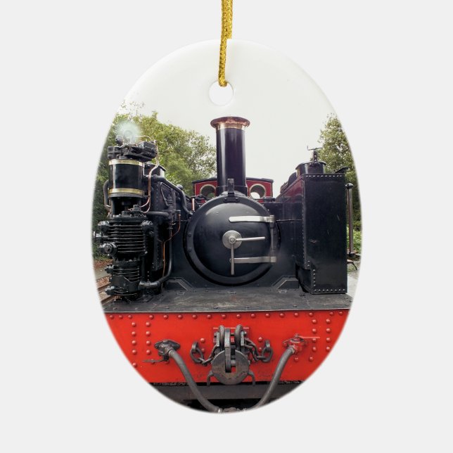 STEAM TRAINS CERAMIC TREE DECORATION (Front)