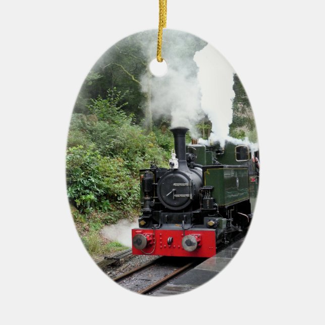 STEAM TRAINS CERAMIC TREE DECORATION (Front)