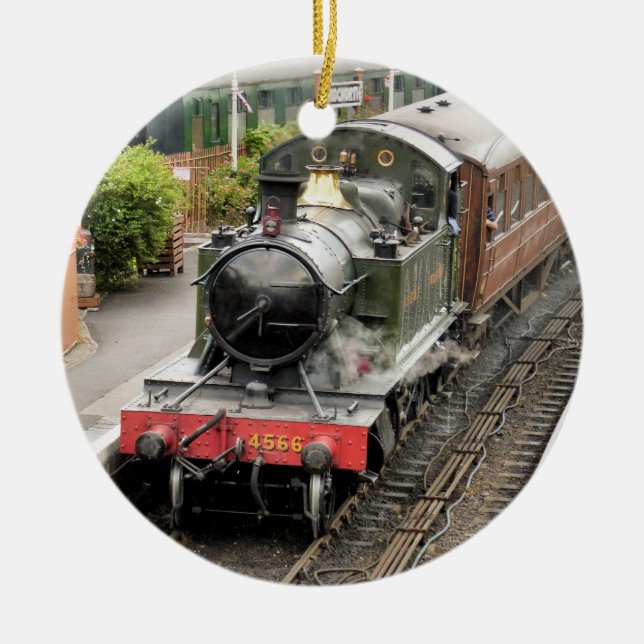 STEAM TRAINS CERAMIC TREE DECORATION (Front)