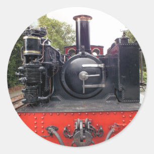 STEAM TRAINS CLASSIC ROUND STICKER