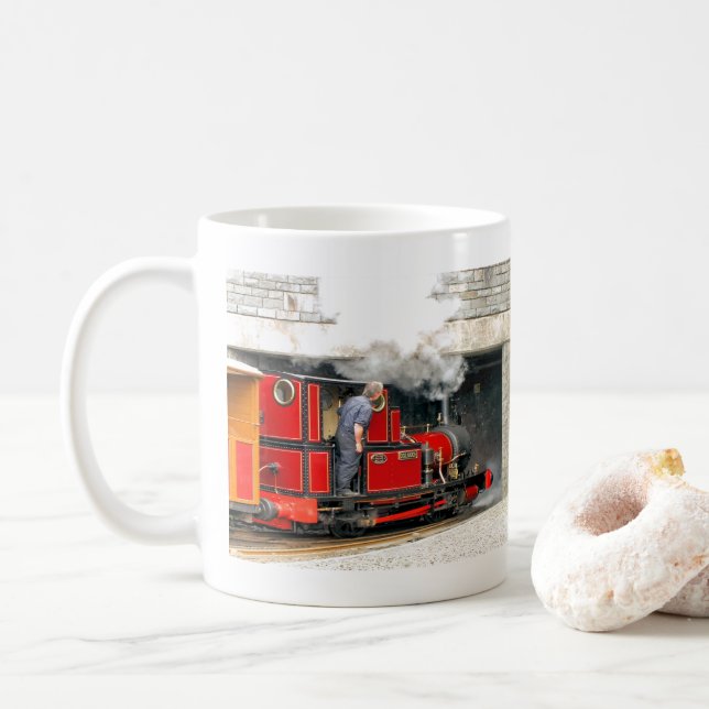 STEAM TRAINS COFFEE MUG (With Donut)